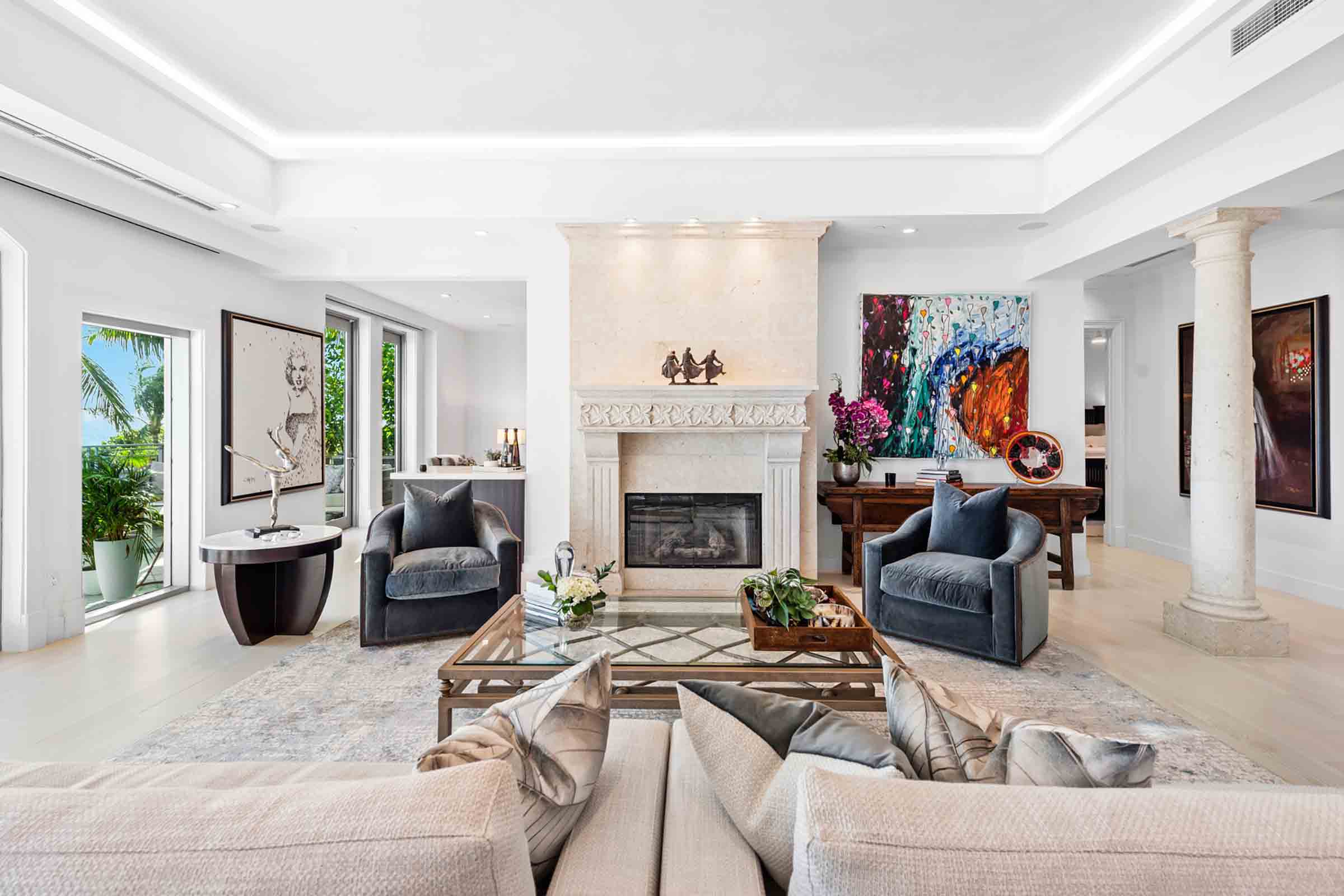 Bath Club Villa 3002 Fireplace