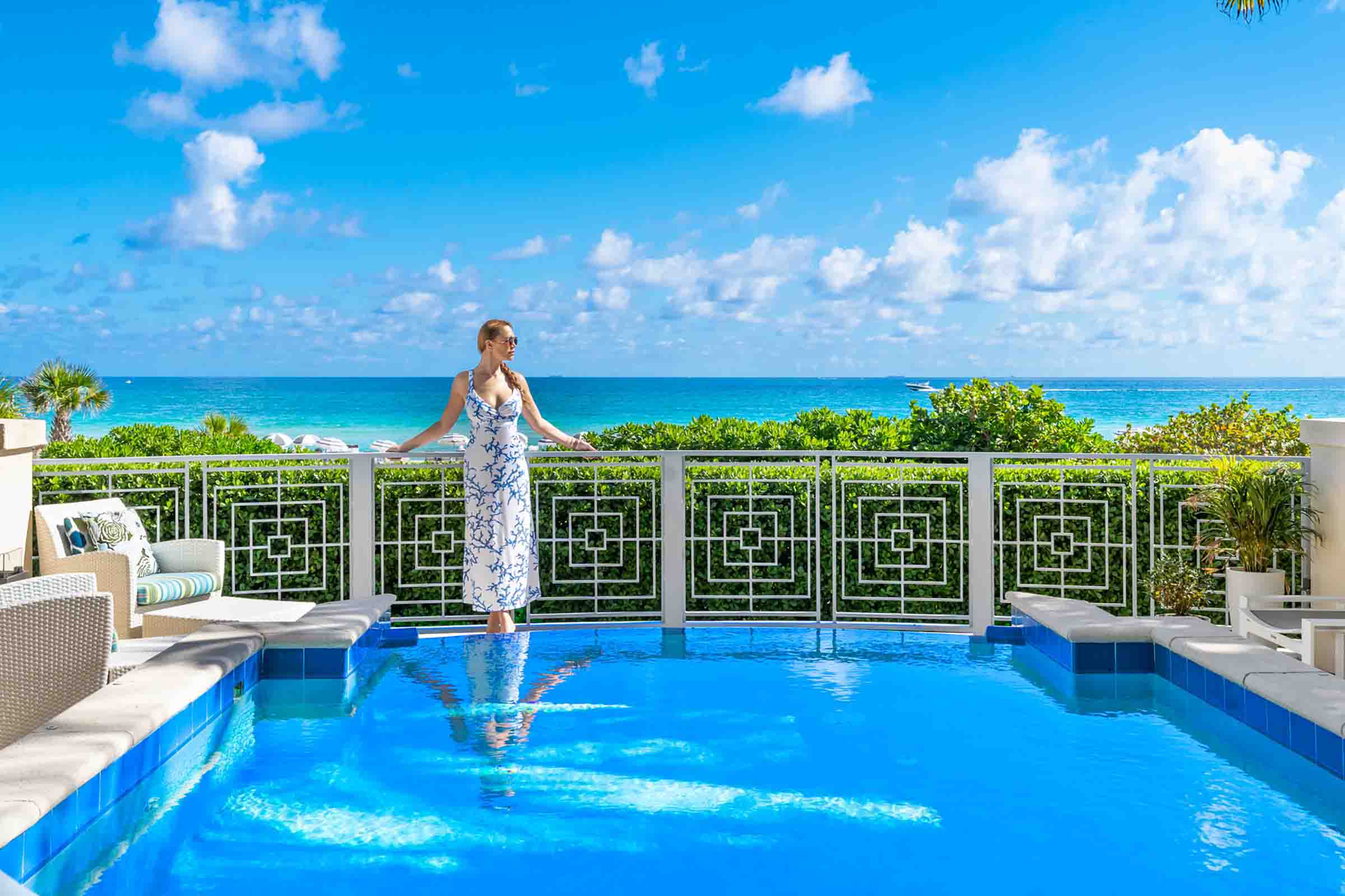 Bath Club Villa 3002 Pool View Reflection