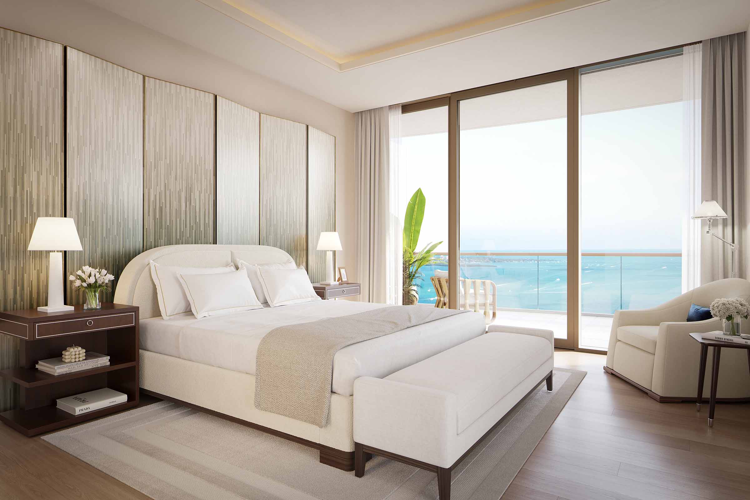Rendering of Cipriani Residences Brickell Miami Master Bedroom