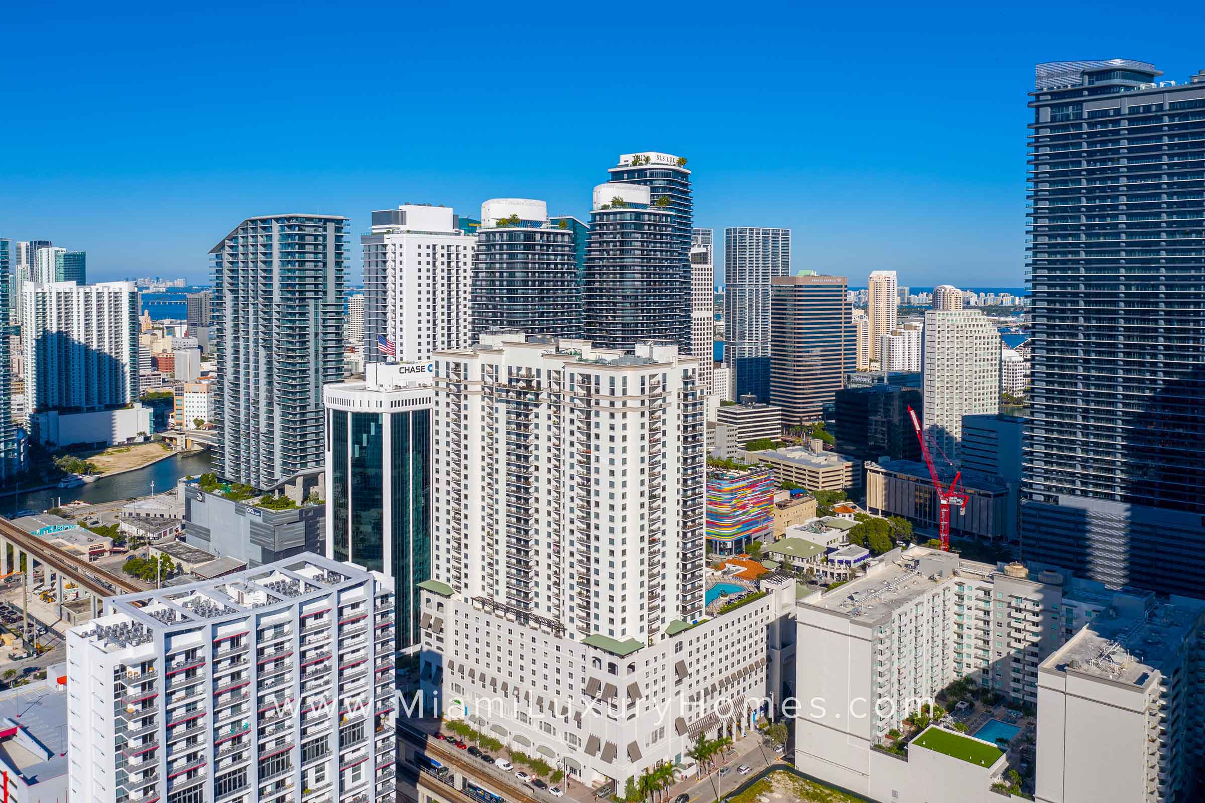 Aerial View of Nine at Mary Brickell Village