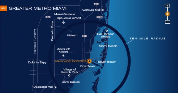 Miami World Center Map