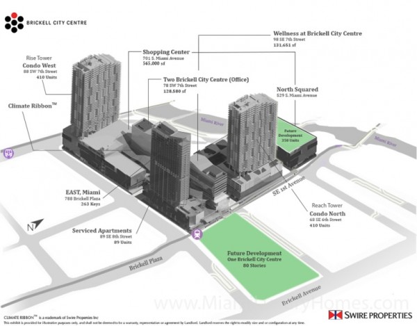 Brickell City Centre Site Map