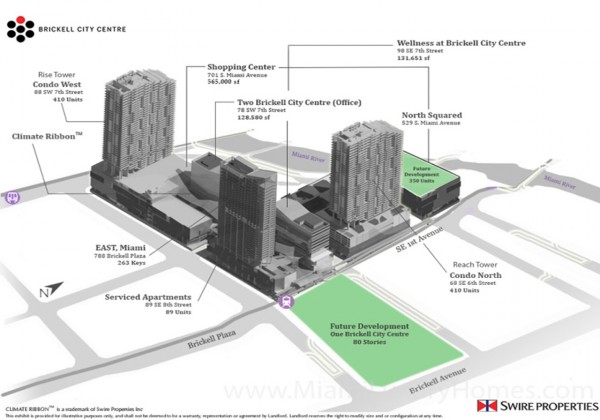 Brickell City Centre Site Map