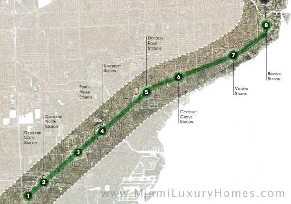 Miami GreenLink Project Map