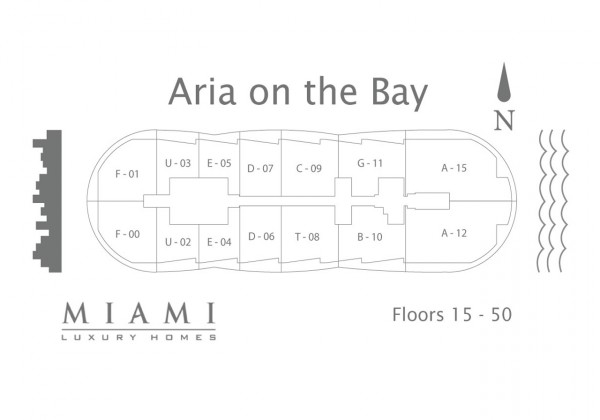 Aria on the Bay Keyplan