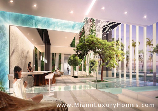 Paramount Miami Worldcenter Condos Relaxation Lounge