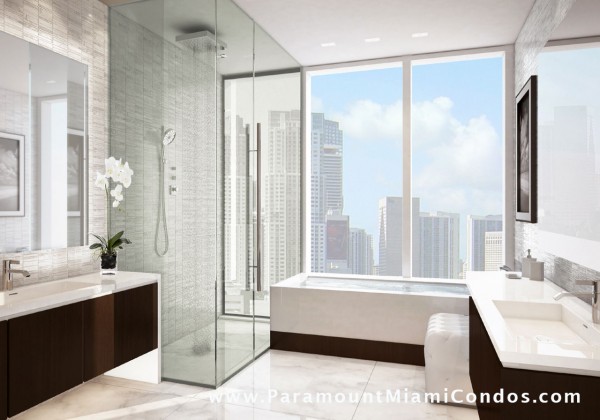 Paramount Miami Worldcenter Condos Bathroom