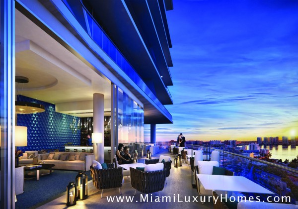 Turnberry Ocean Club Sky Club Outdoor Dining on Level 32