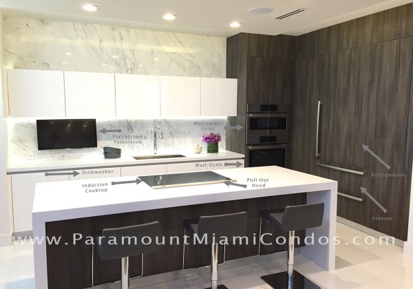 Paramount Miami Worldcenter Full-Scale Kitchen Model with Features