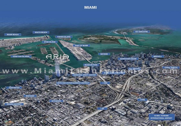 Downtown Miami Site Map