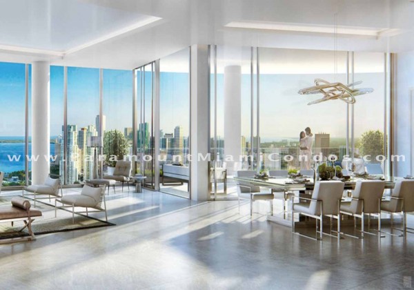 Paramount Miami Worldcenter Penthouse Dining Room