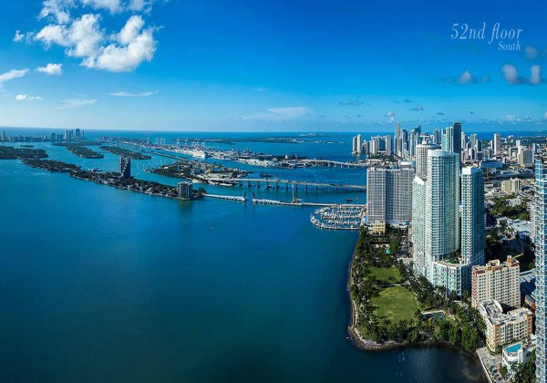 Elysee Miami Condos 52nd Floor South View