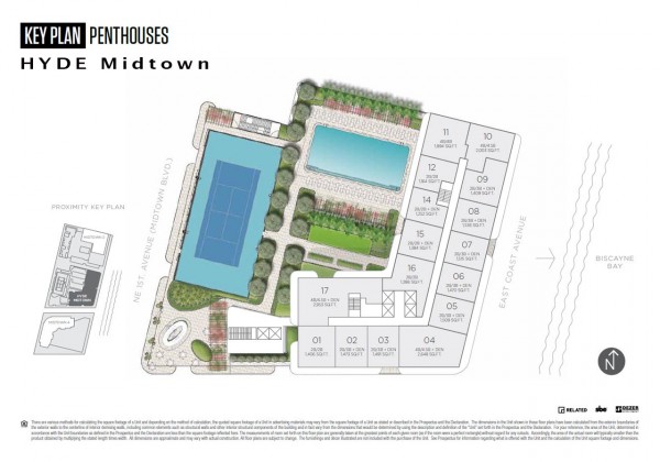 Hyde Midtown Penthouse Key Plan