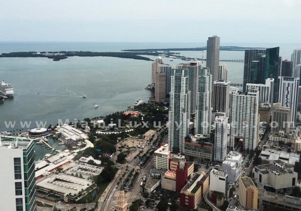 Southeast View from Paramount Miami Worldcenter Yacht Skyview Deck