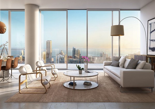 One River Point Living Room