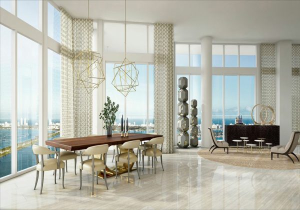 Biscayne Beach Penthouse Living Room