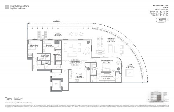 Original Floor Plan for Residence 301A 