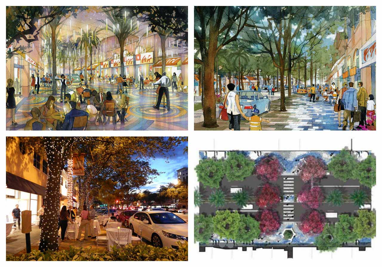 Revitalization of Miracle Mile in Coral Gables, Florida