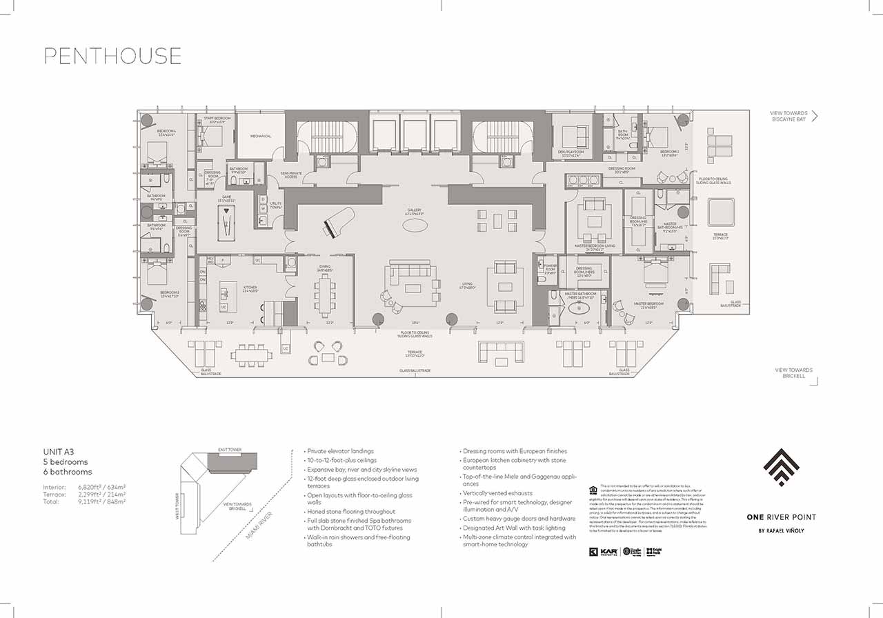 Luxurious Penthouse Floor Plan Designs photo