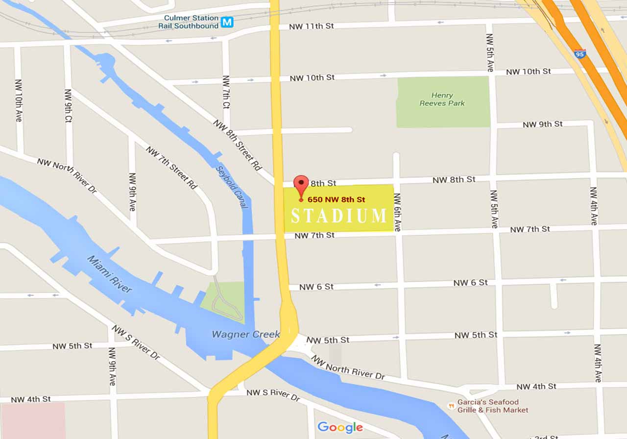 Location of David Beckham's Major League Soccer Stadium in Overtown