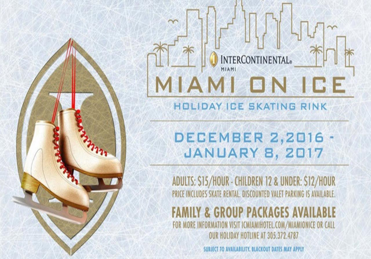 Winter Wonderland Ice Skating Rink Cools Downtown Miami! Miami Luxury