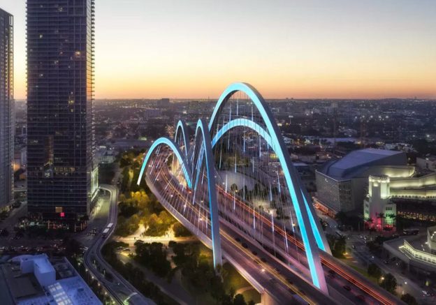 Rendering of the signature bridge design for I-395
