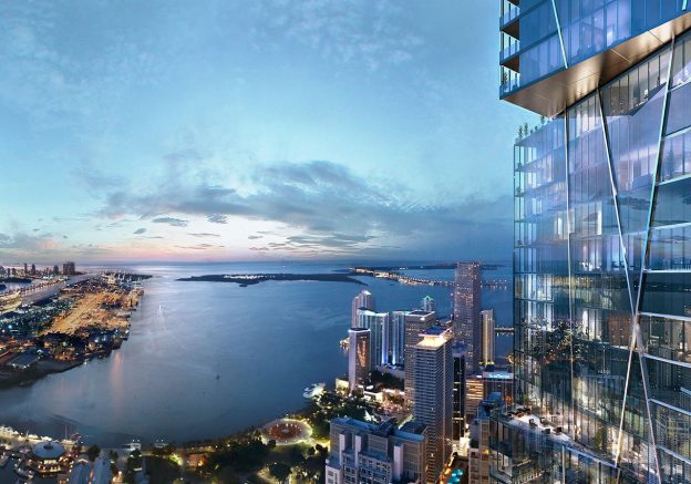 Renderings of 300 Biscayne Tower