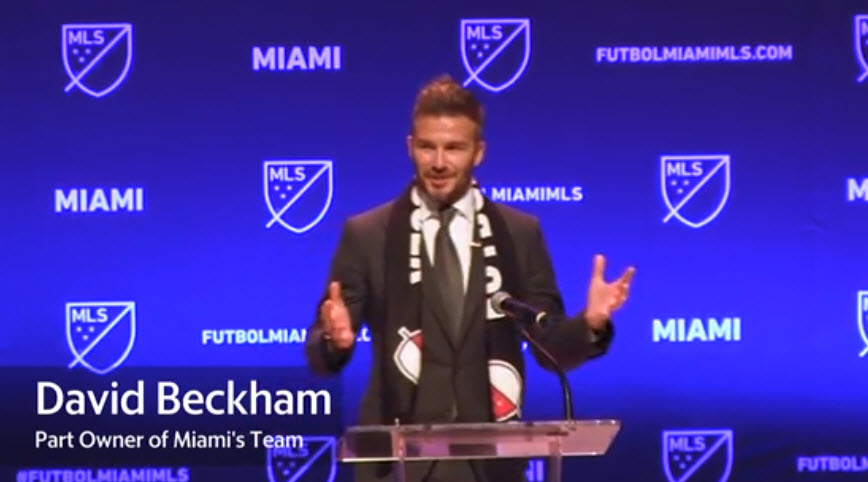 David Beckham Miami Soccer