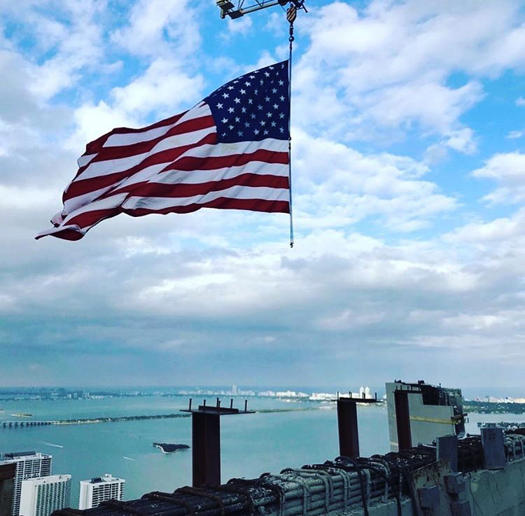 Source: Instagram @greggcovin | Topping Off One Thousand Museum Condo Tower in Downtown Miami Source: Instagram @greggcovin | Topping Off One Thousand Museum Condo Tower in Downtown Miami