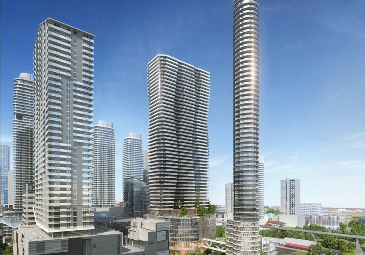 Rendering of Proposed Condo Towers Adjacent to Existing Brickell City Centre Rendering of Proposed Condo Towers Adjacent to Existing Brickell City Centre