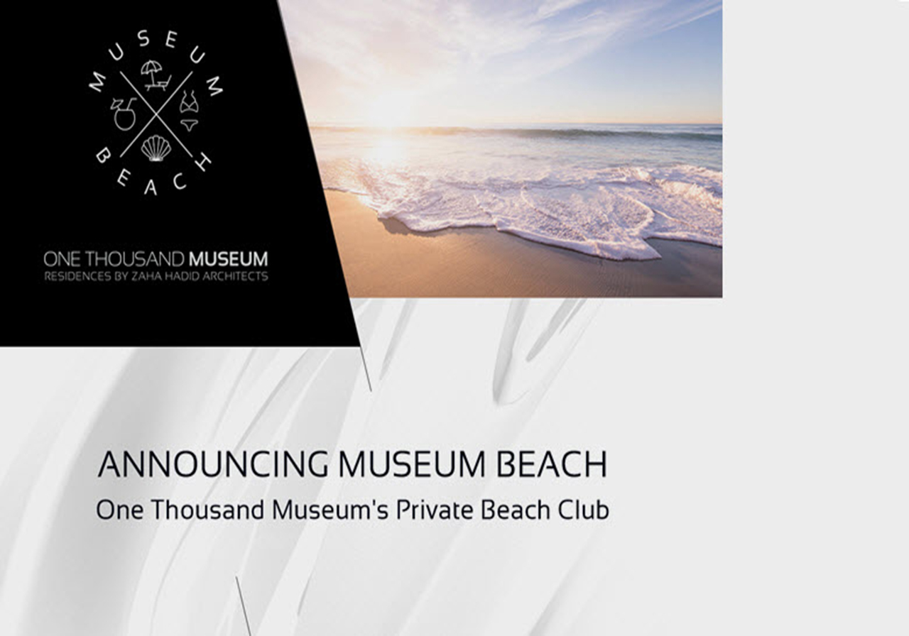 Zaha Hadid’s One Thousand Museum Announces Private Beach Club ‘Museum Beach’