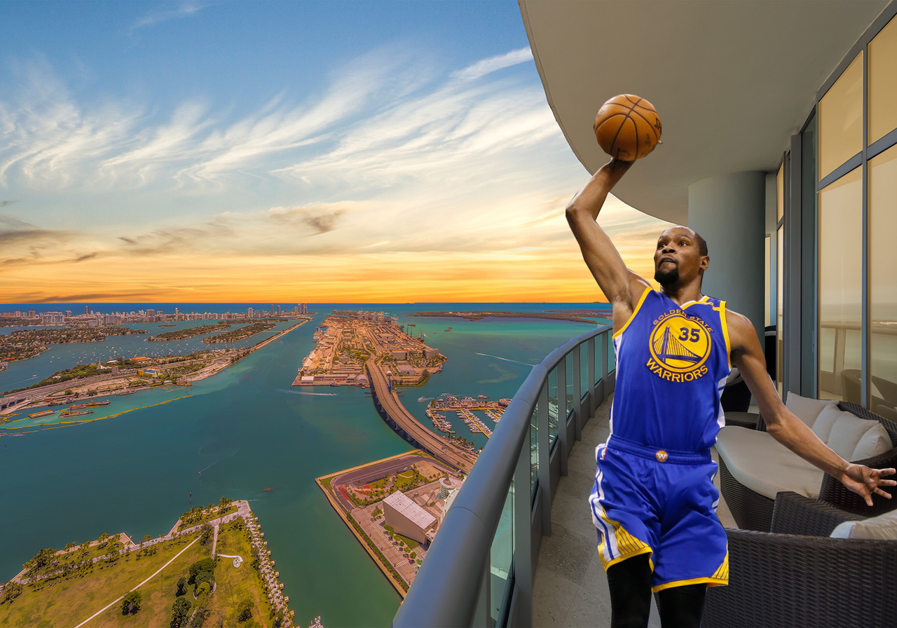 JUST LISTED | Kevin Durant’s Former Miami Penthouse Offered Fully Furnished at $3.6M $3.295M