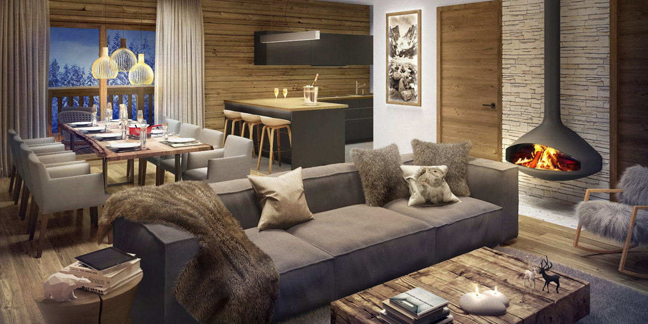 Chalet Casse Noisette Living Area Chalet Casse Noisette Living Area