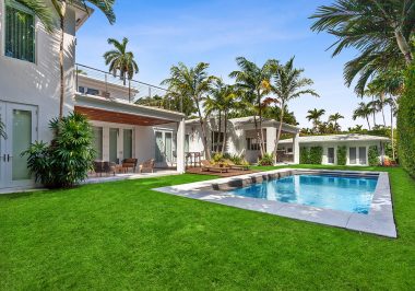 5763 North Bay Road Backyard and Pool