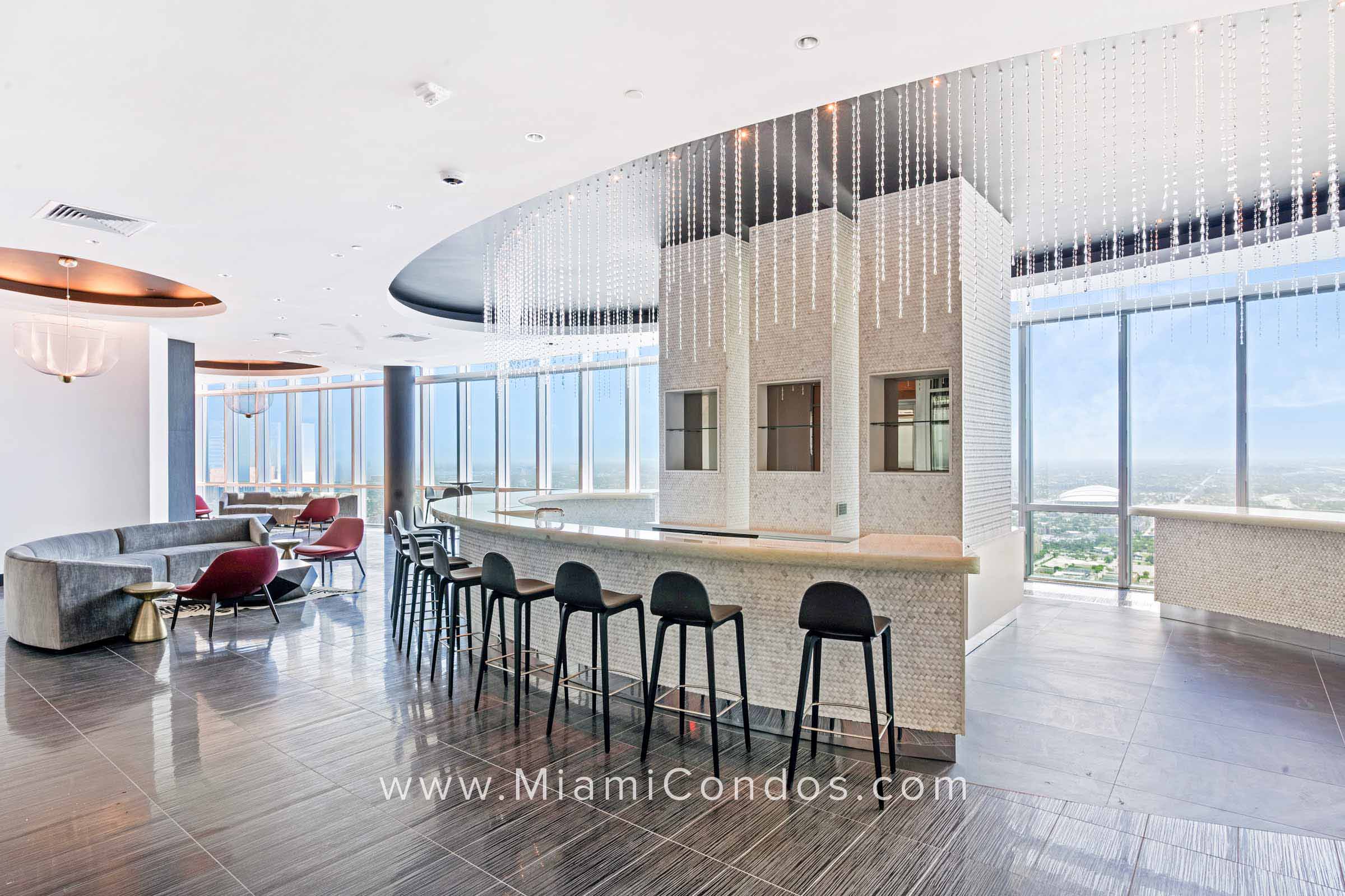 Paramount Miami Rooftop Lounge Area