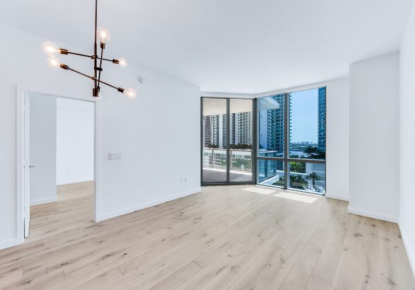 Paramount Miami Worldcenter Unit 1405 Living Room