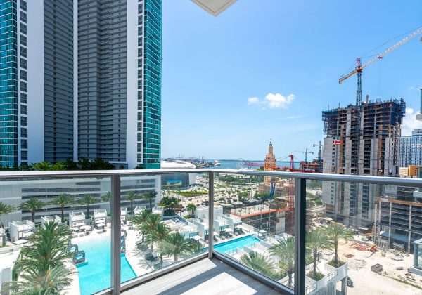View from Unit 1405 at Paramount Miami Worldcenter