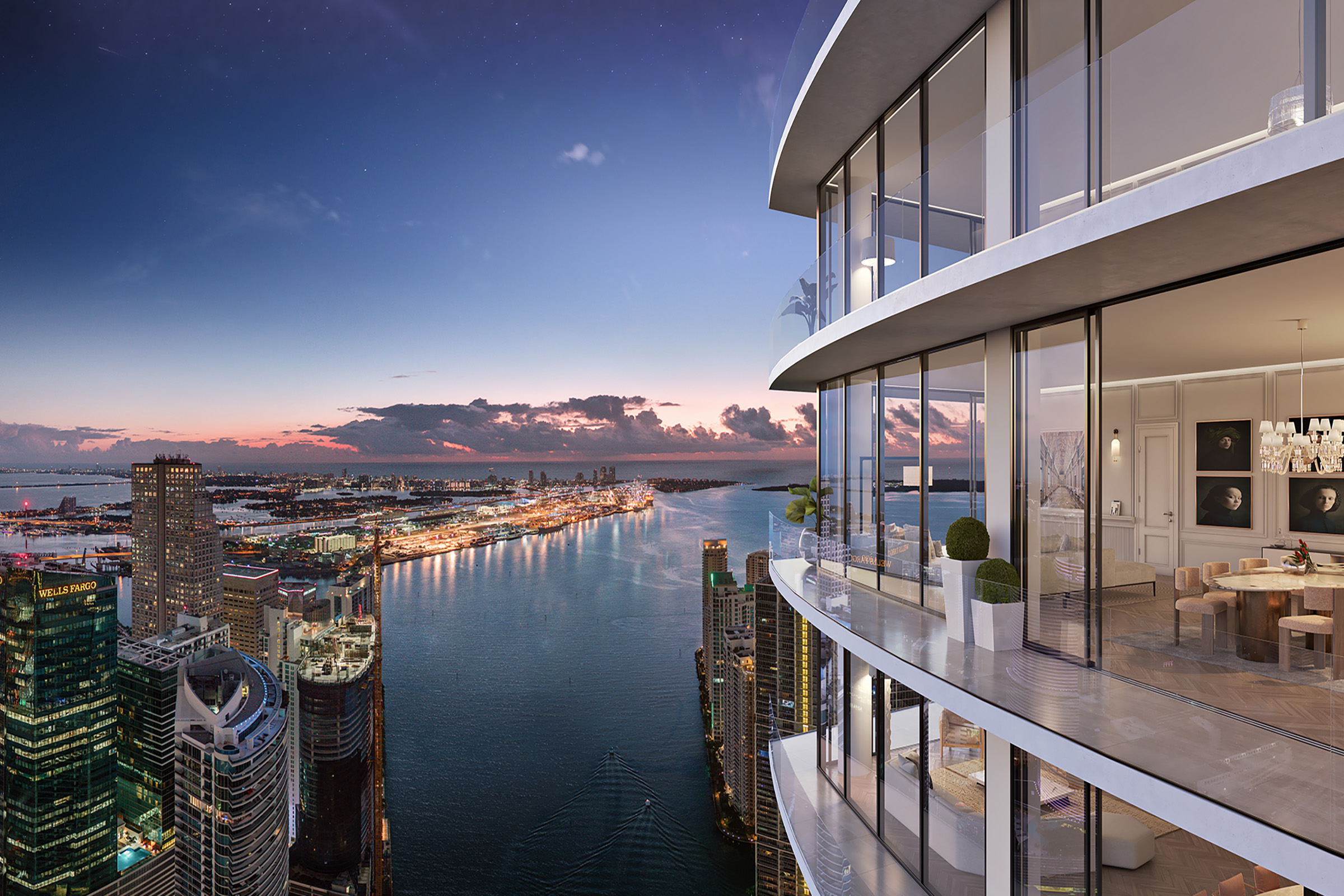 Rendering of Baccarat Residences Terrace View