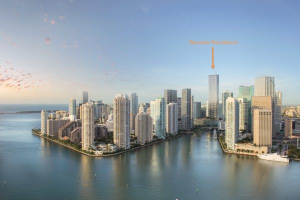 Rendering of Brickell Skyline with Baccarat Residences