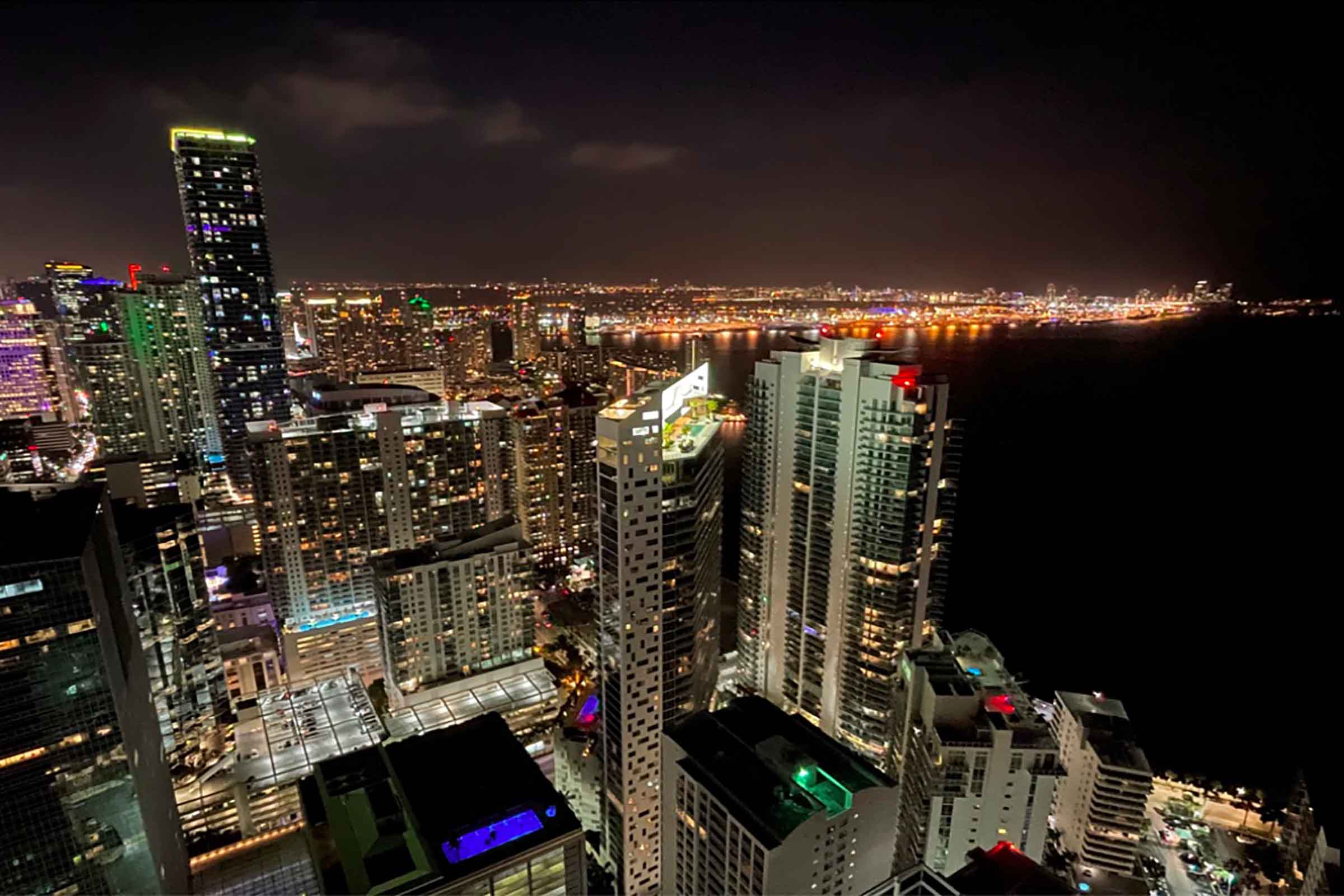 Four Seasons Residences Miami Brickell 58E Night View
