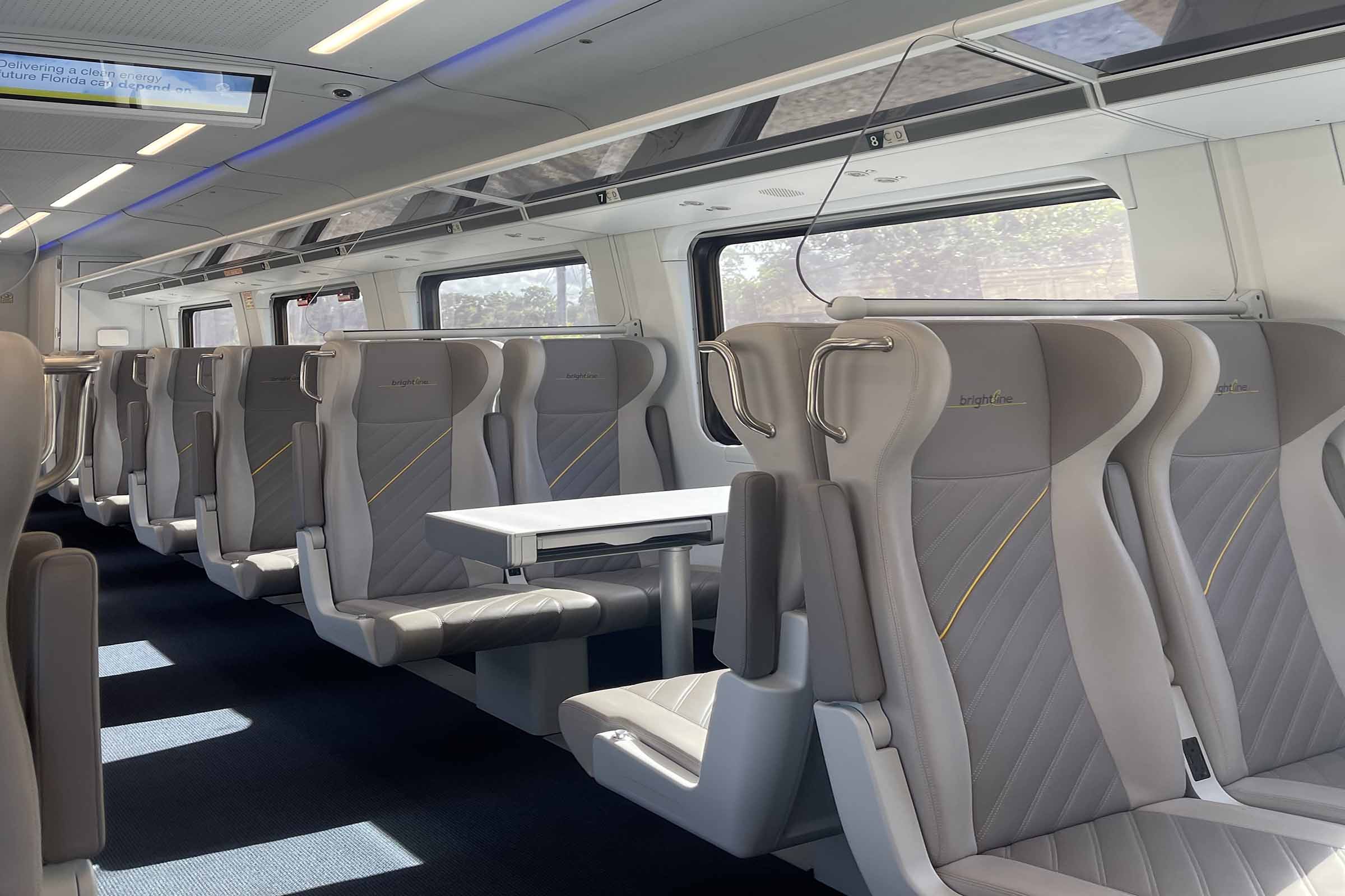Brightline Train Interior