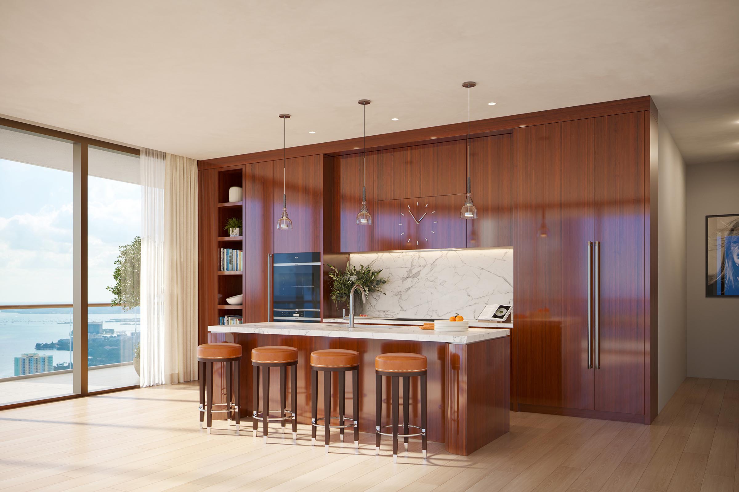 Rendering of Cipriani Residences Brickell Miami Kitchen