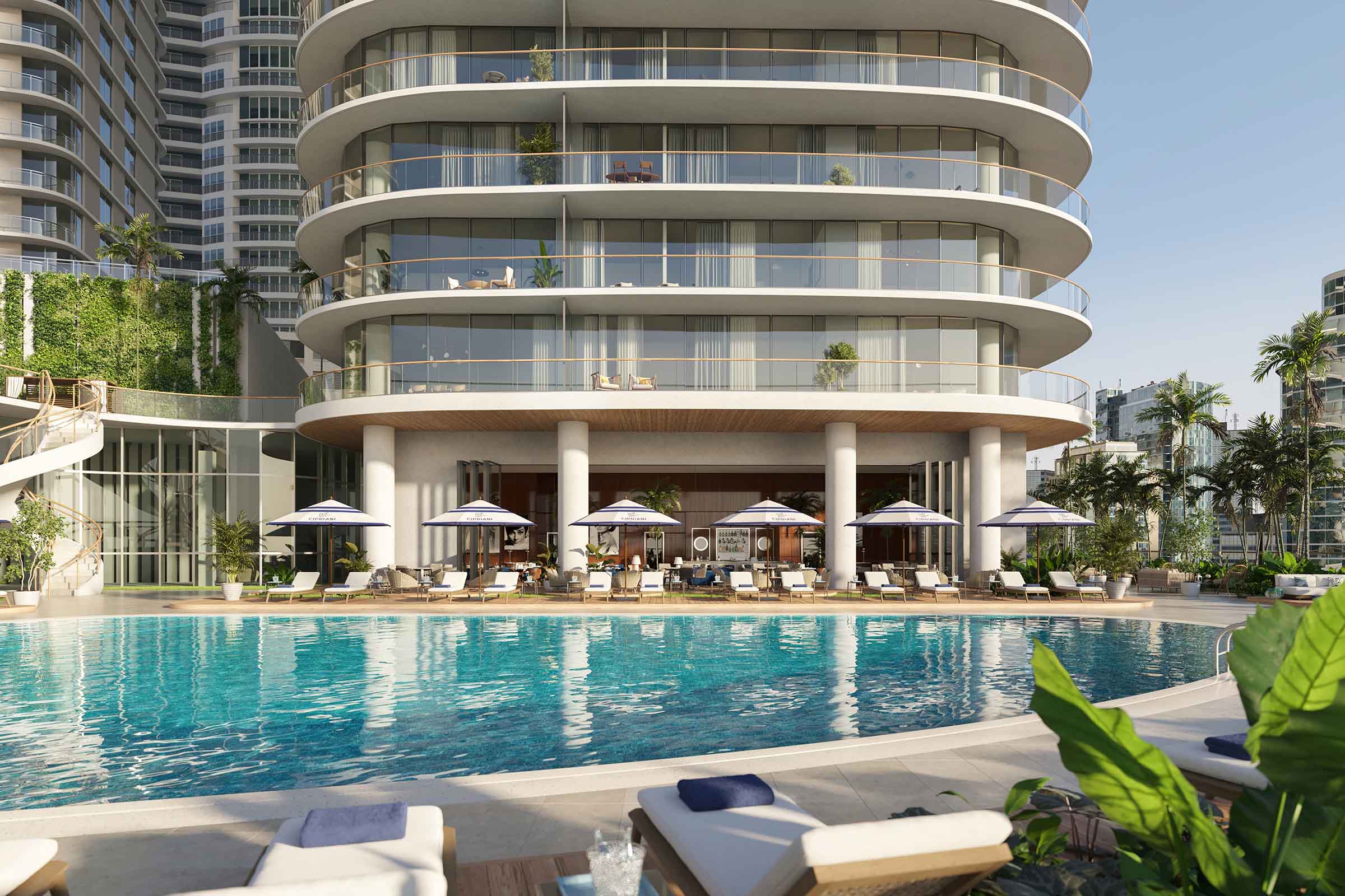 Rendering of Cipriani Residences Brickell Miami Pool