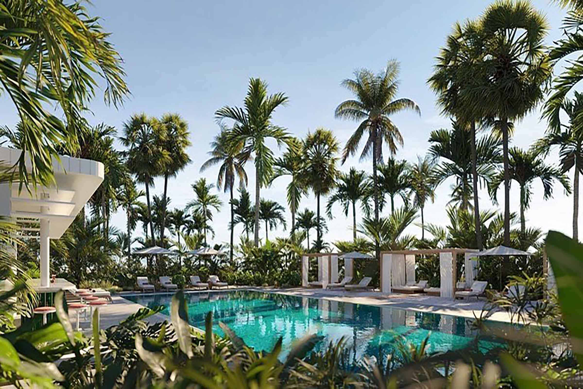 Rendering of Shore Club Private Residences Miami Beach Pool Area