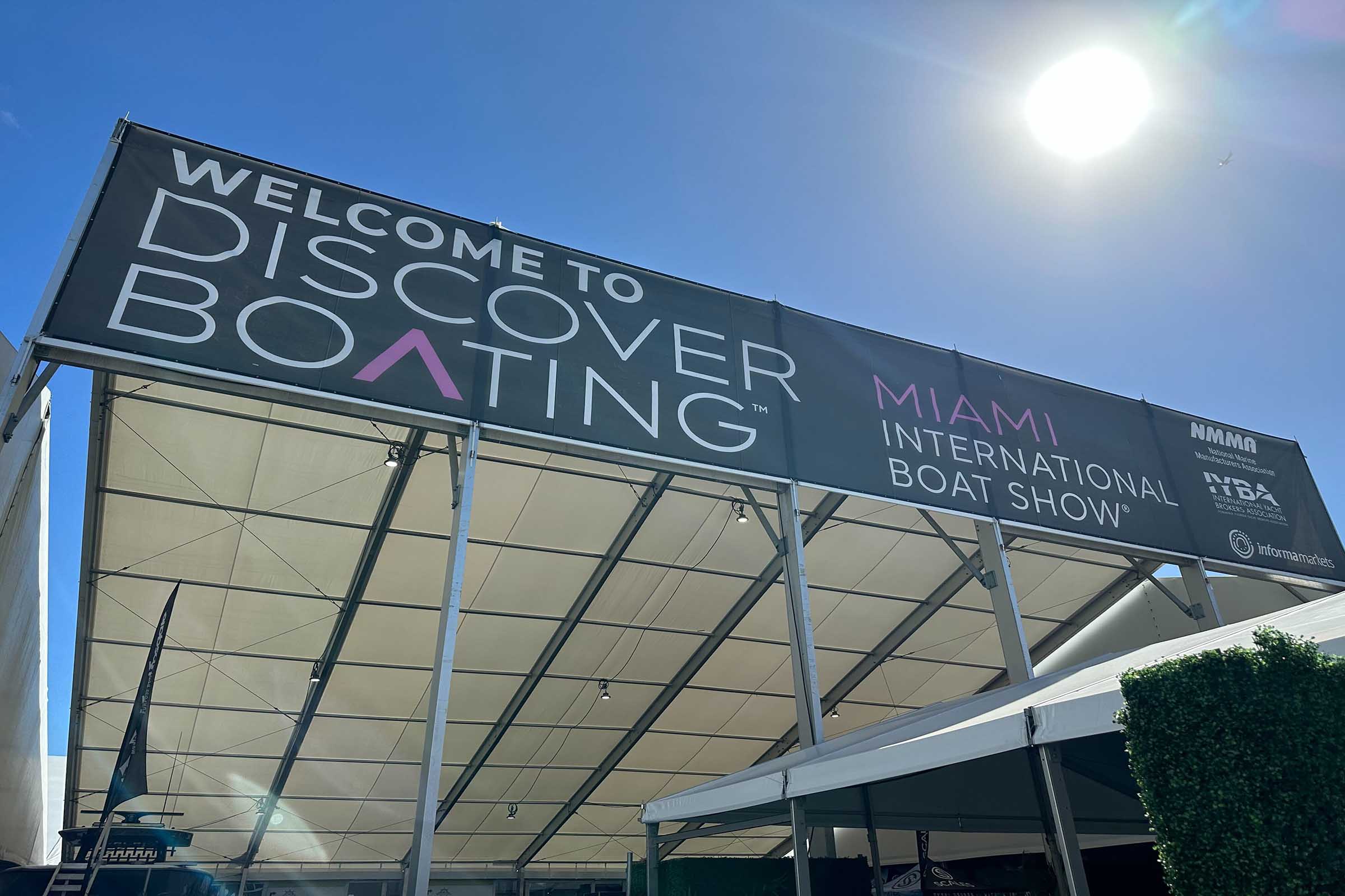 Miami Boat Show 2023 Entrance