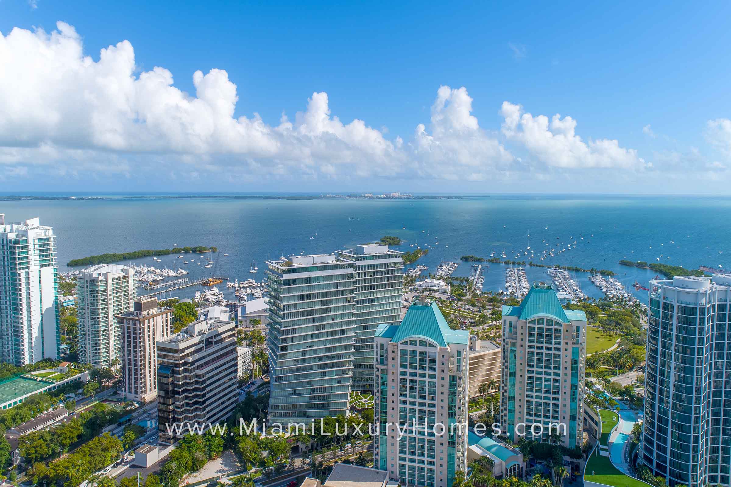 Aerial View of Ritz-Carlton Residences Coconut Grove