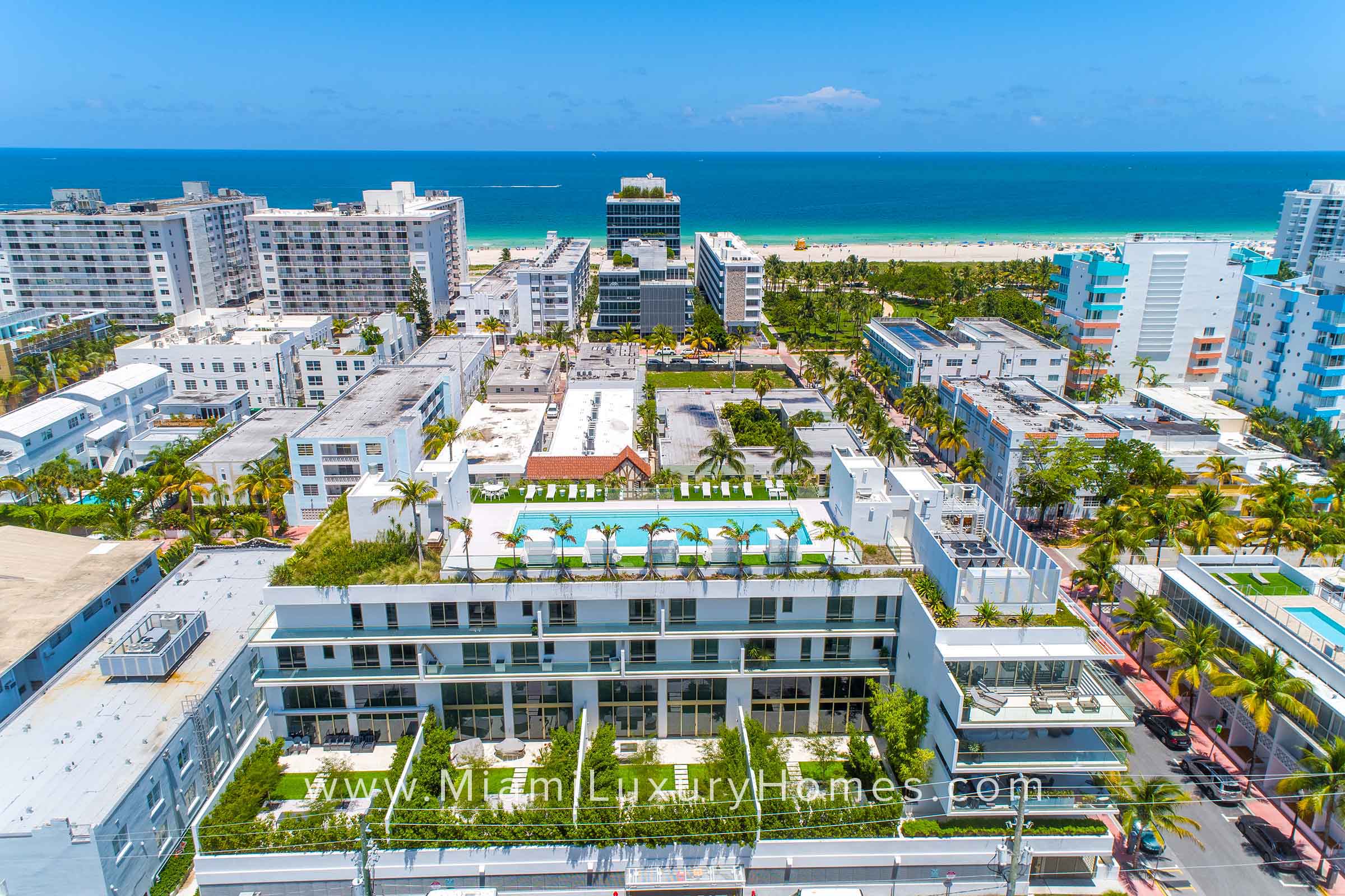 Aerial View of Three Hundred Collins South Beach