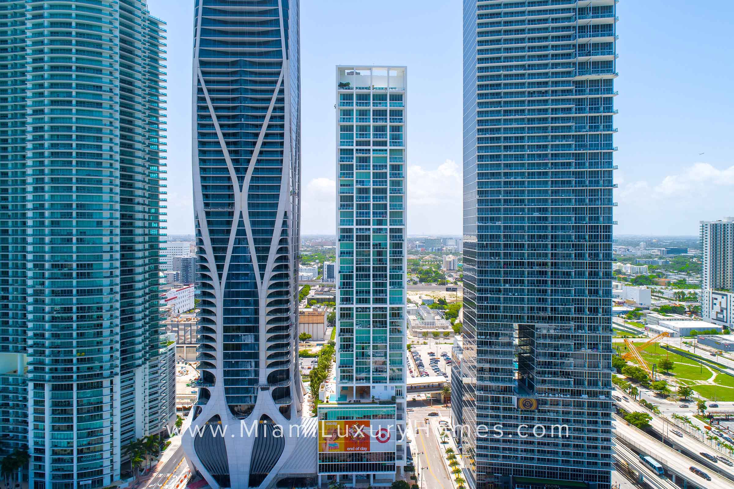 Ten Museum Park Condo Building in Downtown Miami