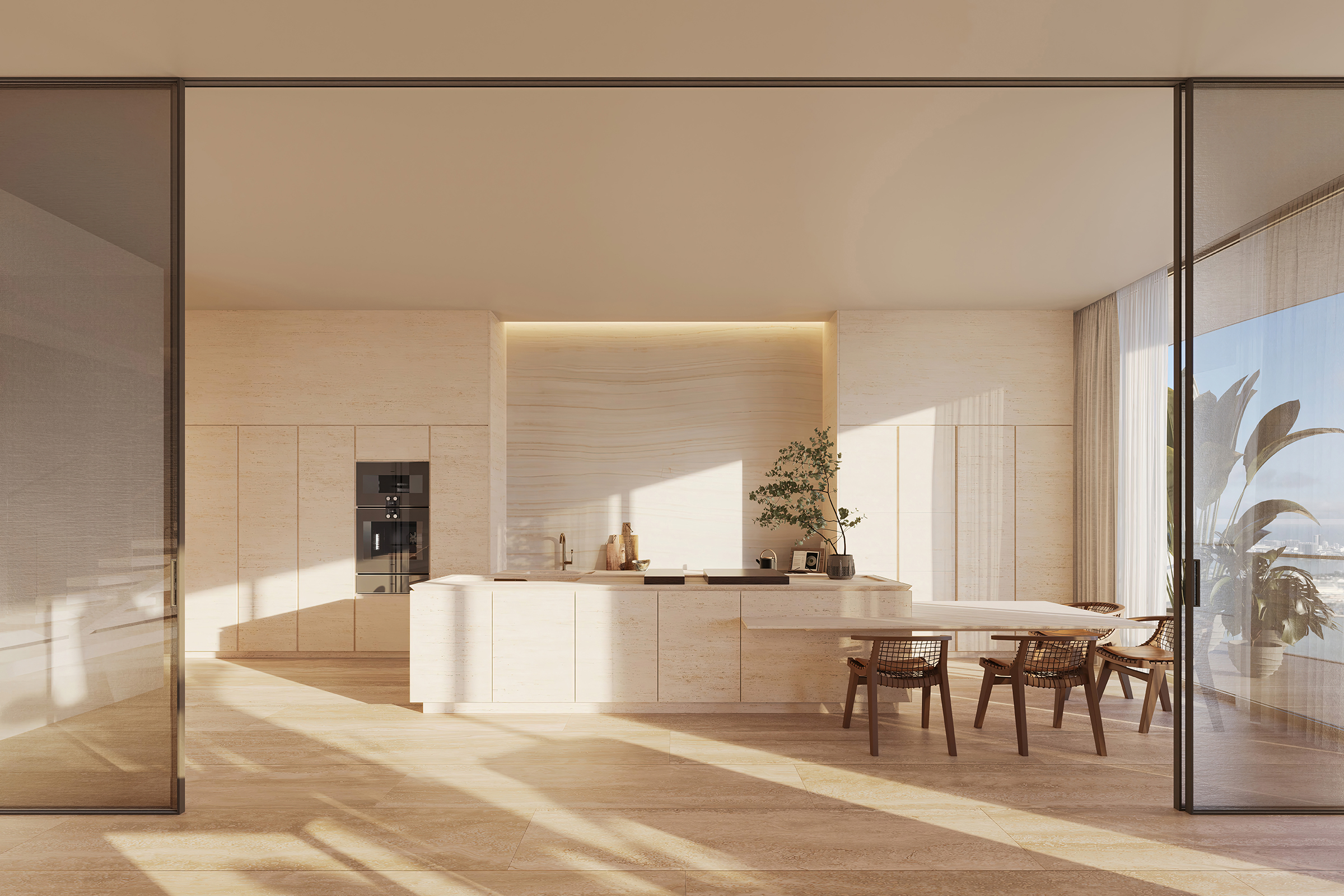 Rendering of The Residences at 1428 Brickell Kitchen