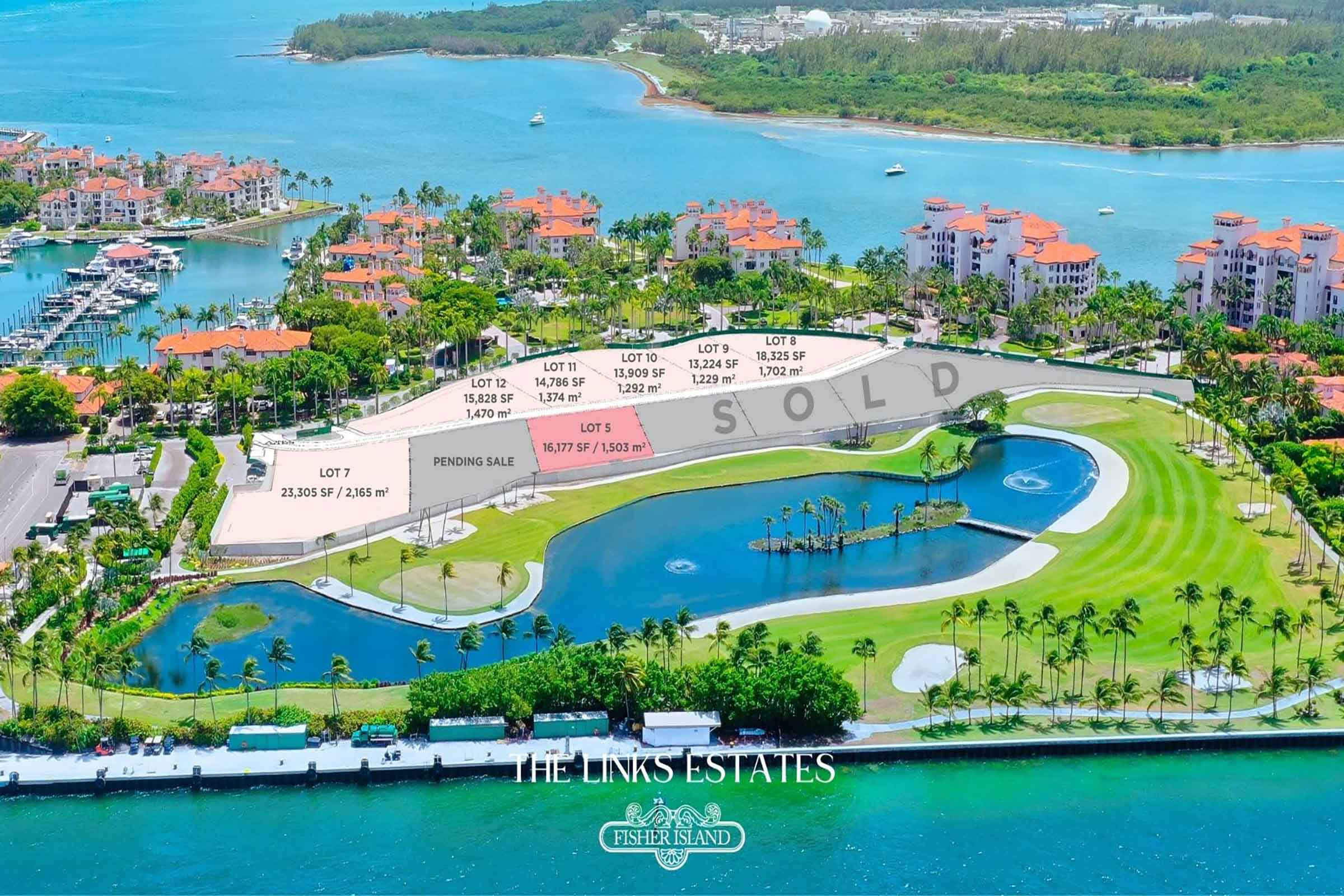 The Links Estates Fisher Island Plat Map Golf Course